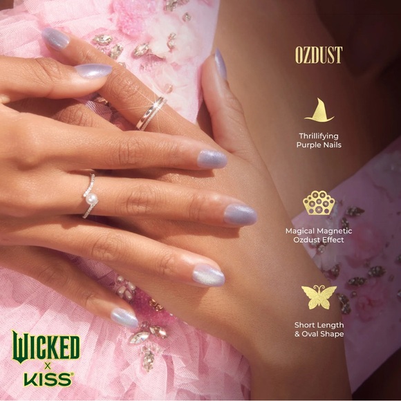 ✨🆕Kiss Nails x Wicked Nails in “Ozdust” short length nails!BNIP!✨ - Picture 12 of 16